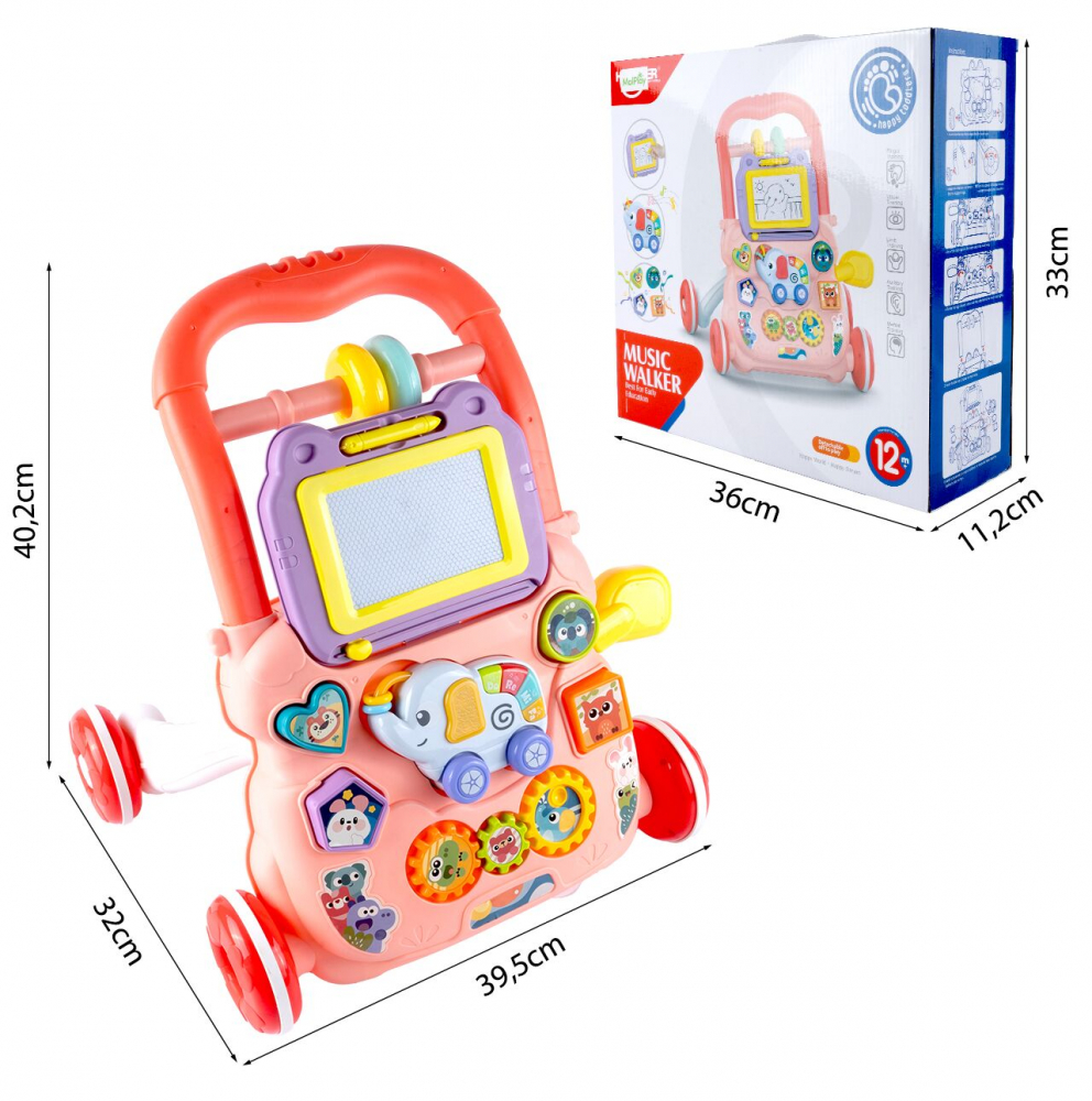 Antepremergator Malplay 2-in-1 Educational | Pink Elephant - imagine 7