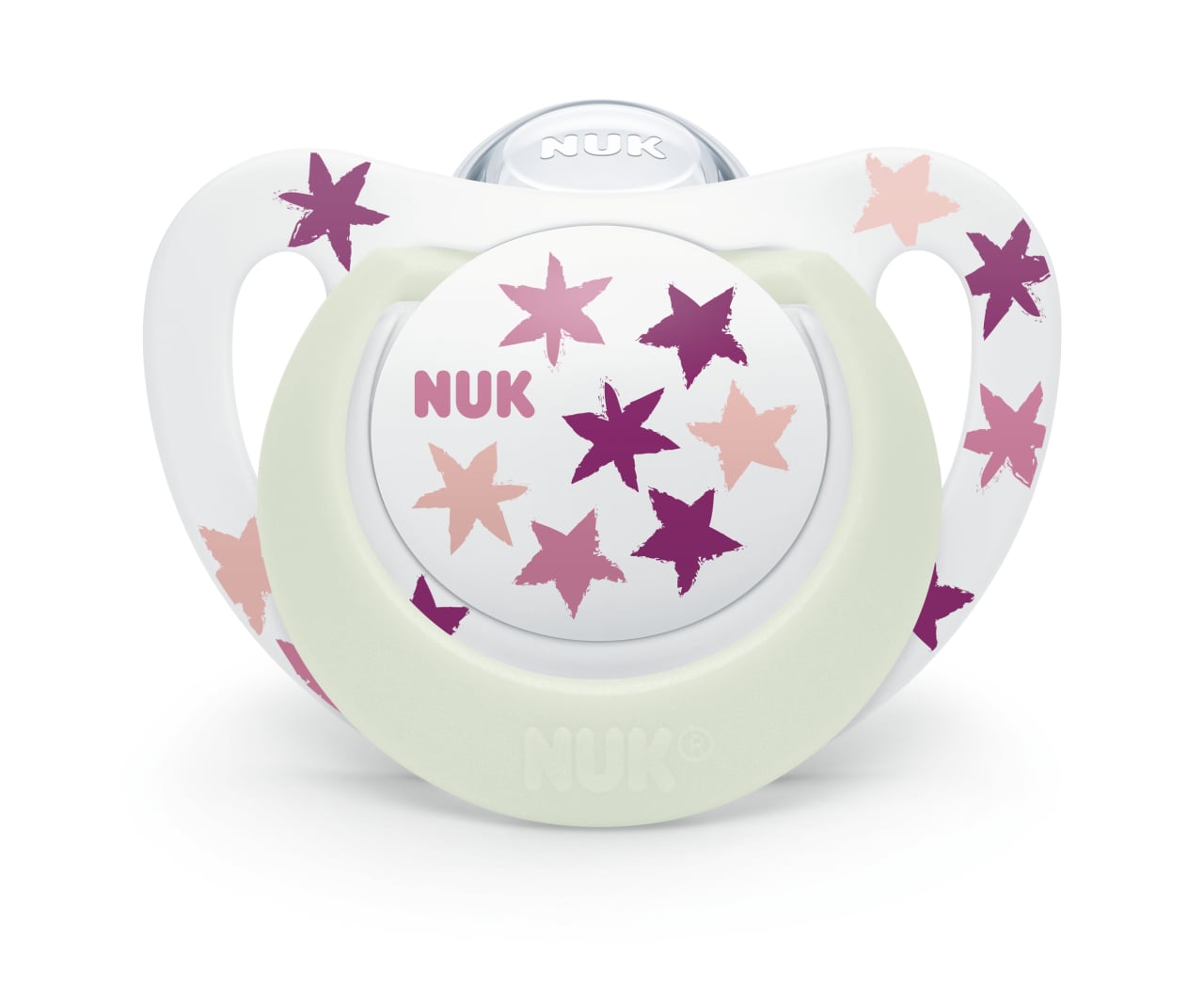 Suzeta Nuk Star Night, 6-18 luni, fosforescenta