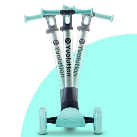 Trotineta Yvolution Y Glider Nua - Cu LED si Pliabila - imagine 5