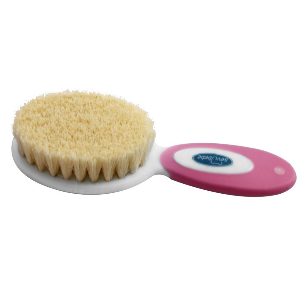 Set Perie & Pieptan Roz SeviBebe - Îngrijire Delicată