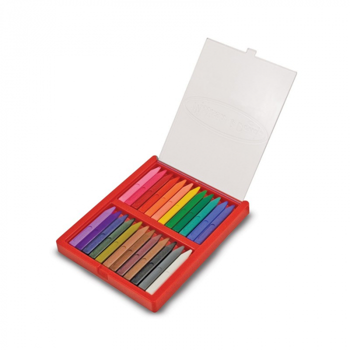 Creioane Triunghiulare Melissa & Doug, 24 Culori