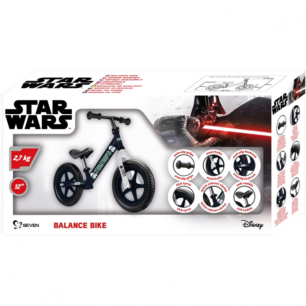 Bicicleta Seven Star Wars Stormtrooper 12" - imagine 3