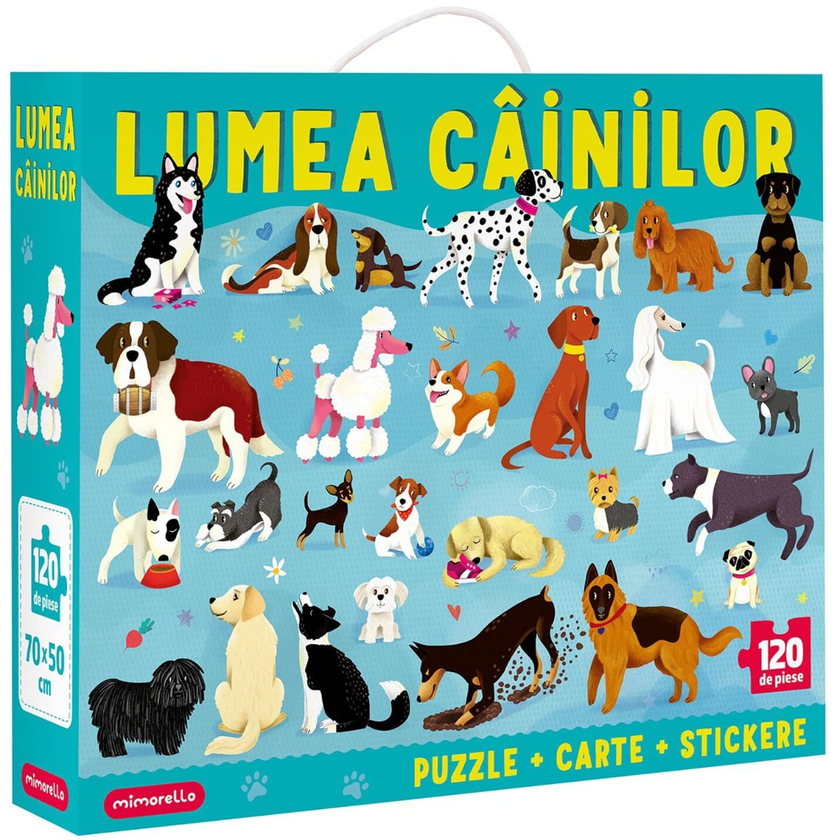Puzzle Mimorello Lumea Cainilor 120 piese Educativ