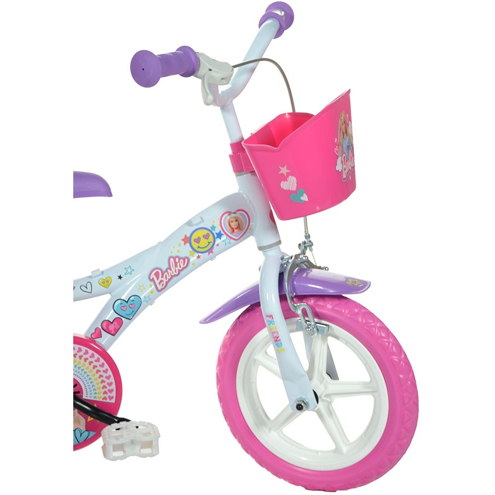 Bicicleta Dino Bikes Barbie 12" cu Scaun Papusa - imagine 11