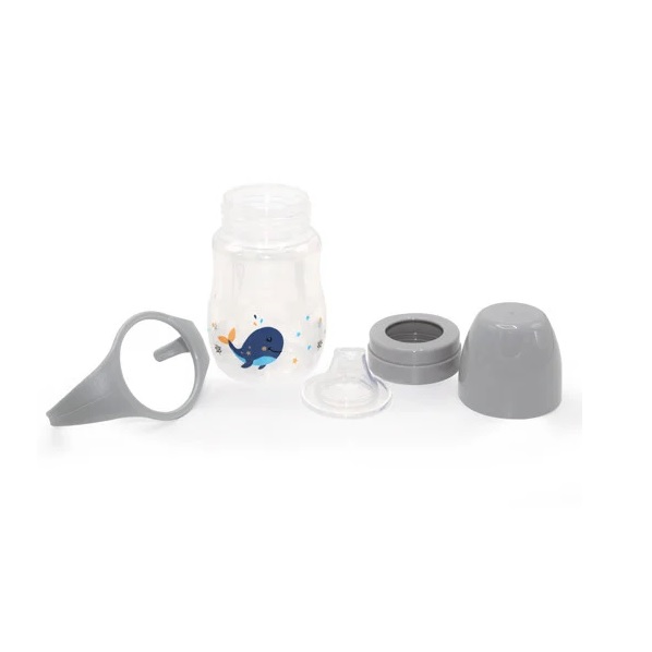 Cana BabyJem Whale Gri - Tranzitie Usoara 250ml - imagine 6