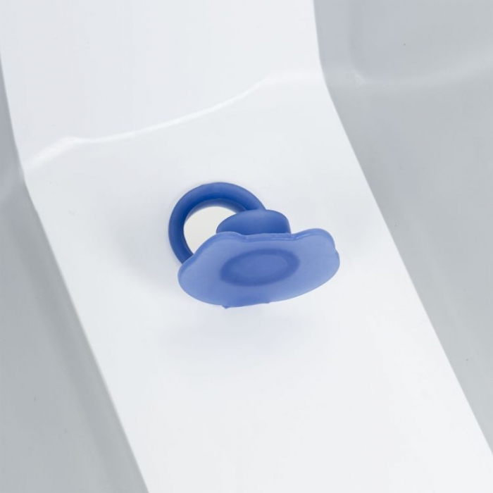 Cadita baie Ecotoys HA-B46 Gri cu dop scurgere - imagine 2