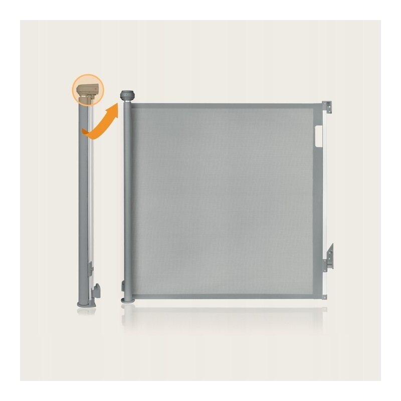 Poarta Siguranta Lionelo Thea Gri, 80x140 cm - imagine 5