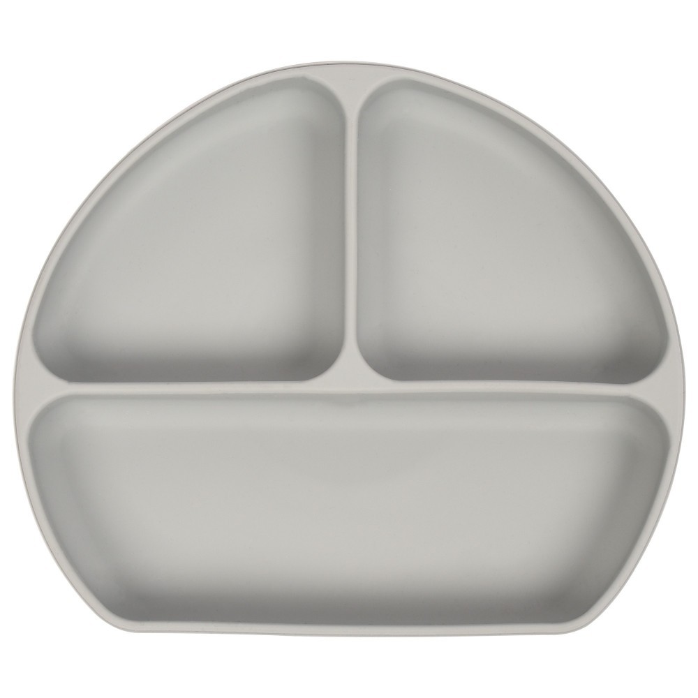 Farfurie SeviBebe Silicon cu Ventuza Gri - imagine 3
