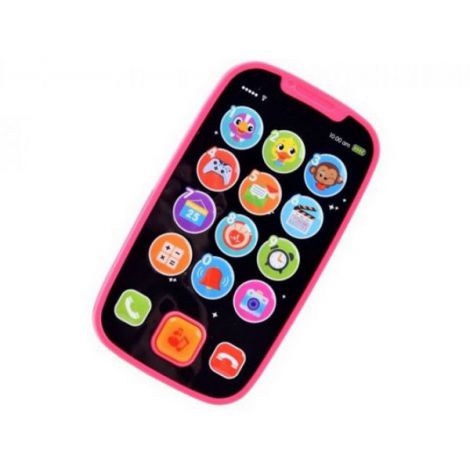 Hola Telefon Smart Roz cu Muzică și Sunete Animale - imagine 2