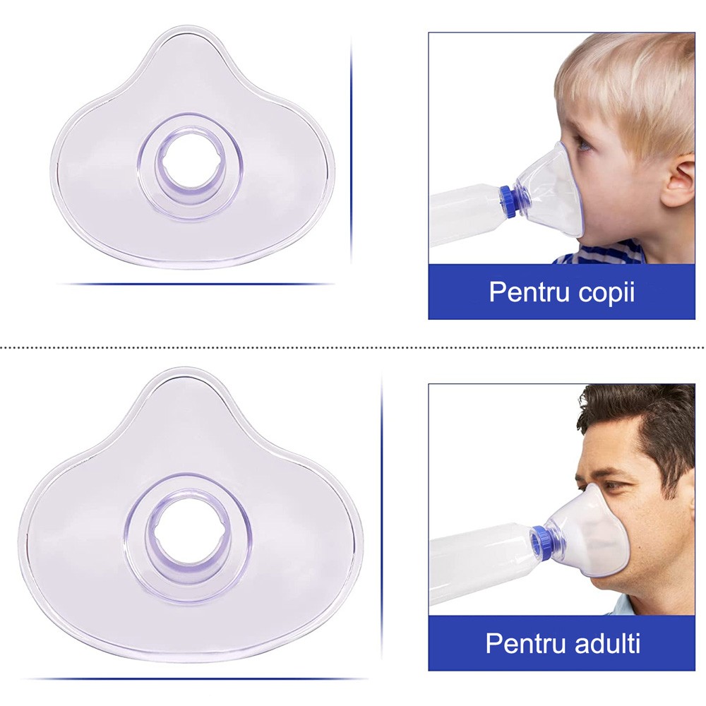Camera inhalare Kidscare, 175ml, masca copii/adulti - imagine 4
