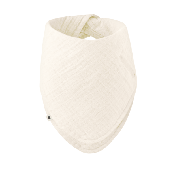 Bavetică Bandana Bibs Ivory cu Buzunar Suzetă - imagine 4
