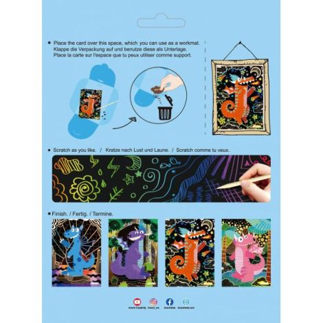 Set Scratch Art Dragoni Magici Avenir | Creativitate - imagine 4