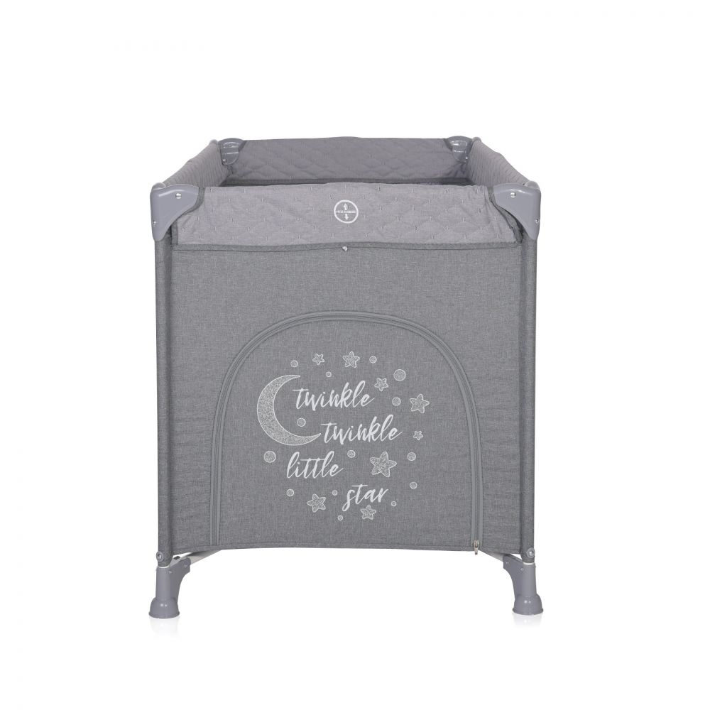 Patut Lorelli Noemi Cool Grey Star Pliabil + Accesorii - imagine 3