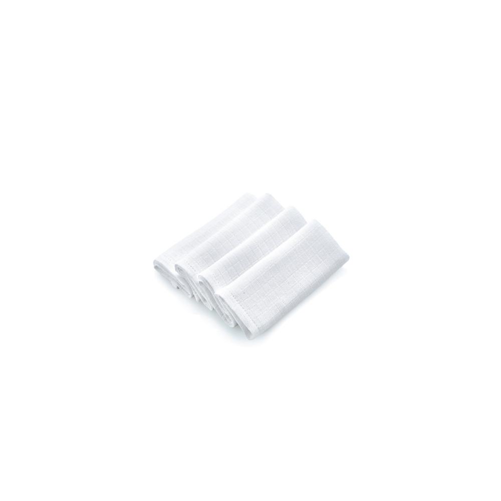 Set 4 Prosoape Muselină BabyJem 25x29cm White