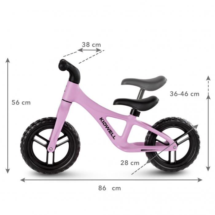 Bicicleta Pedale Kidwell Pink 2.8kg Copii - imagine 6