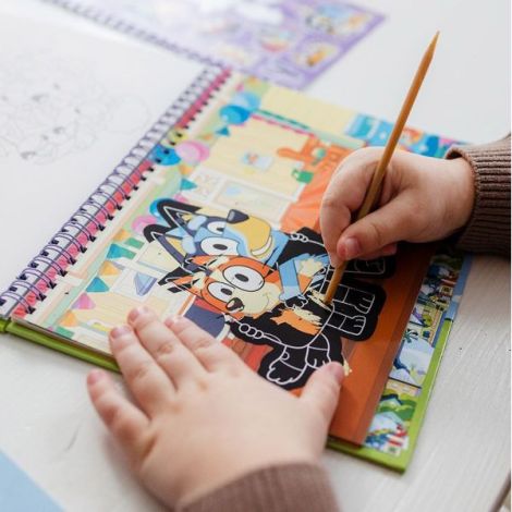 Bluey Set Creativ Razuit Colorat Totum - imagine 5