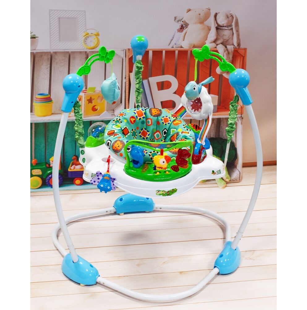 Jumper MalPlay Blue cu lumini și scaun rotativ