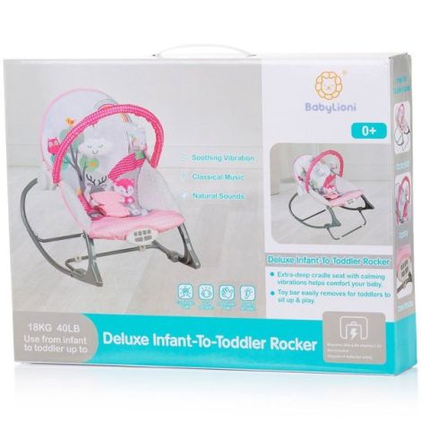 Scaun balansoar Chipolino Melody pink - Comfort & Siguranță - imagine 5