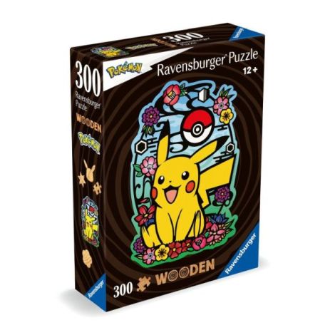 Puzzle Lemn Pikachu 300 Piese | Ravensburger - imagine 3