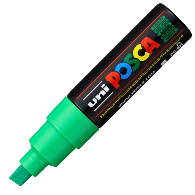 Marker Posca PC-8K Verde Fluorescent, Vârf 8mm