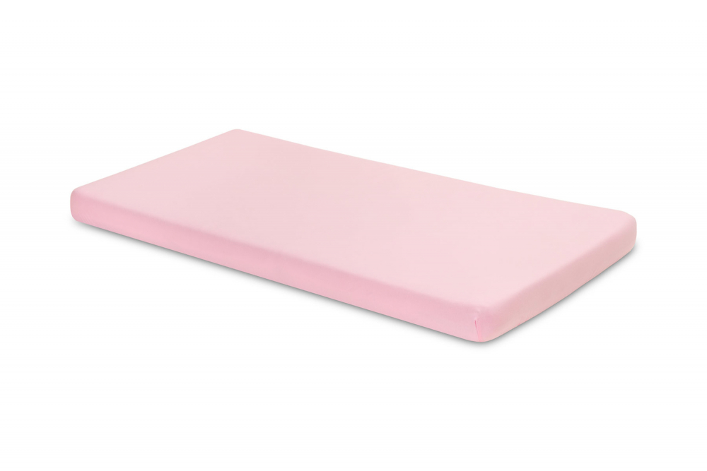 Cearsaf Sensillo Jersey Deluxe Roz 120x60 - imagine 4