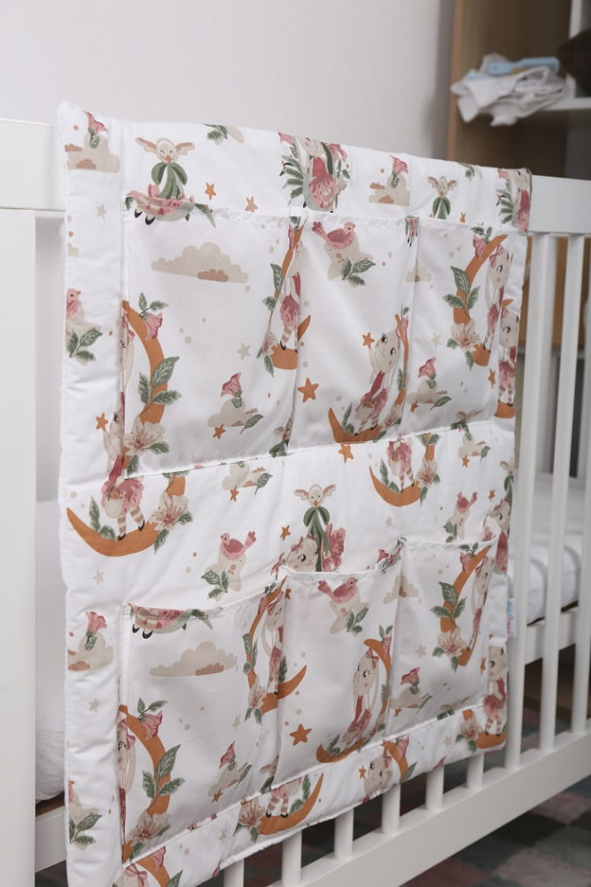 Organizator Patut Babymam Sleepy Rabbit, 6 Buzunare - imagine 2