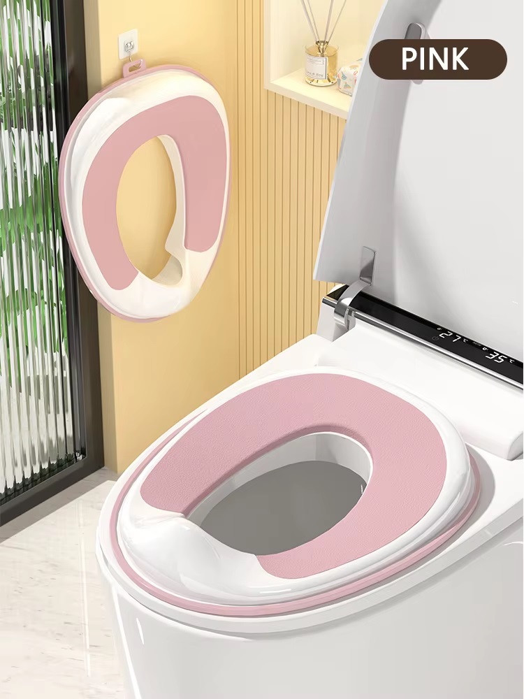 Reductor WC Little Mom Pink, ergonomic pentru copii
