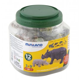 Set 12 Figurine Animale Salbatice Miniland - imagine 2