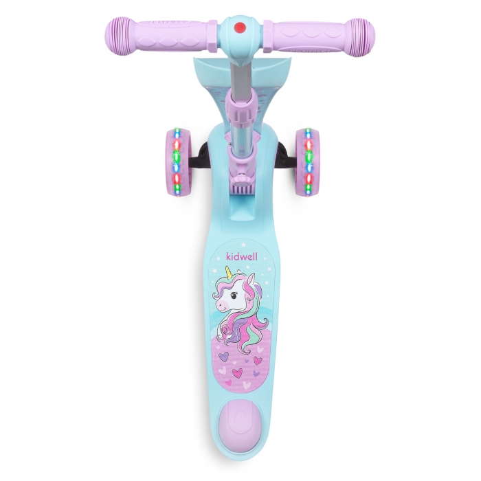 Trotineta 2 in 1 Kidwell Rimba Unicorn cu Sezut - imagine 5