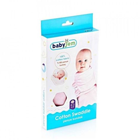 BabyJem Swaddle 0-3luni Somon Bumbac - imagine 3