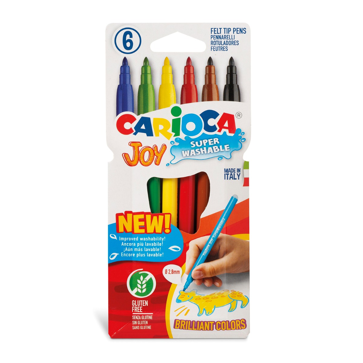 Set 6 Carioci Super Lavabile Carioca Joy