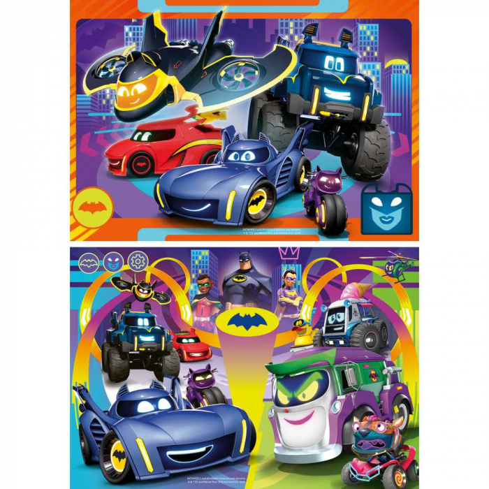 Puzzle Batman 2x24 piese Ravensburger - Supereroi