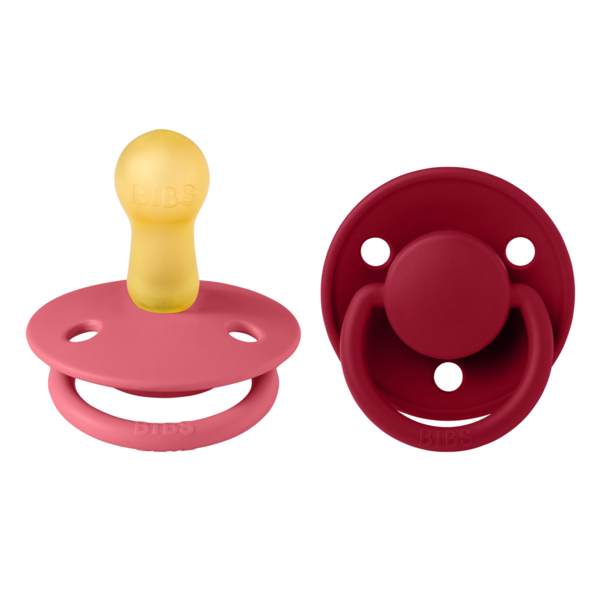 Set 2 Suzete BIBS De Lux Latex, Tetină Rotundă, 6+ Luni - imagine 3