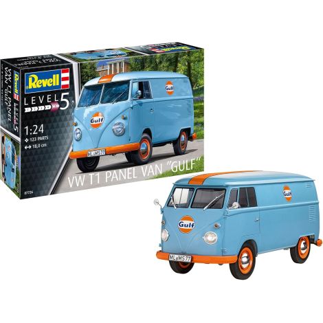 Macheta VW T1 Gulf Oil Revell 1:24 - Legenda Anilor '50