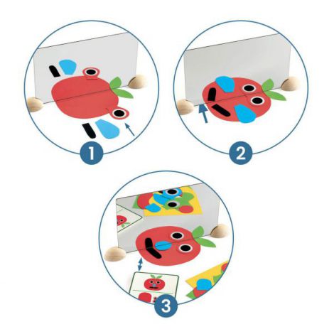 Djeco Ze mirror Faces - Set creativ cu oglinzi - imagine 3