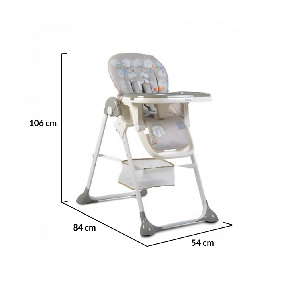 Scaun de Masa Cangaroo Hunny Grey Moni - imagine 3