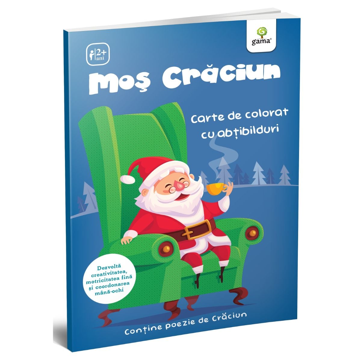 Mos Craciun carte colorat Gama - Creativitate 2-4 ani