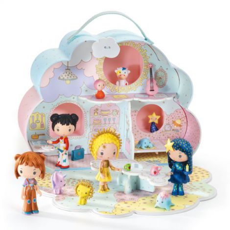 Djeco Tinyly Sunny si Mia cu Casuță Nor - imagine 3