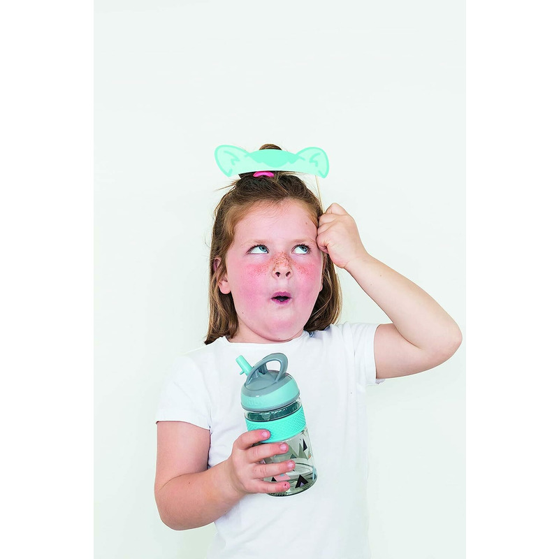 Cana 2in1 Nuby cu pai, 360 ml, Albastru - imagine 4