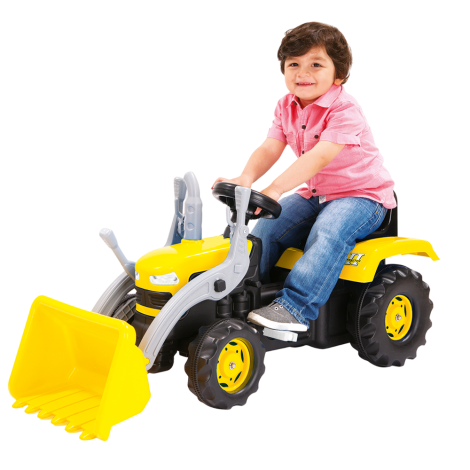 Tractor Excavator Dolu cu Pedale | Jucărie Constructie