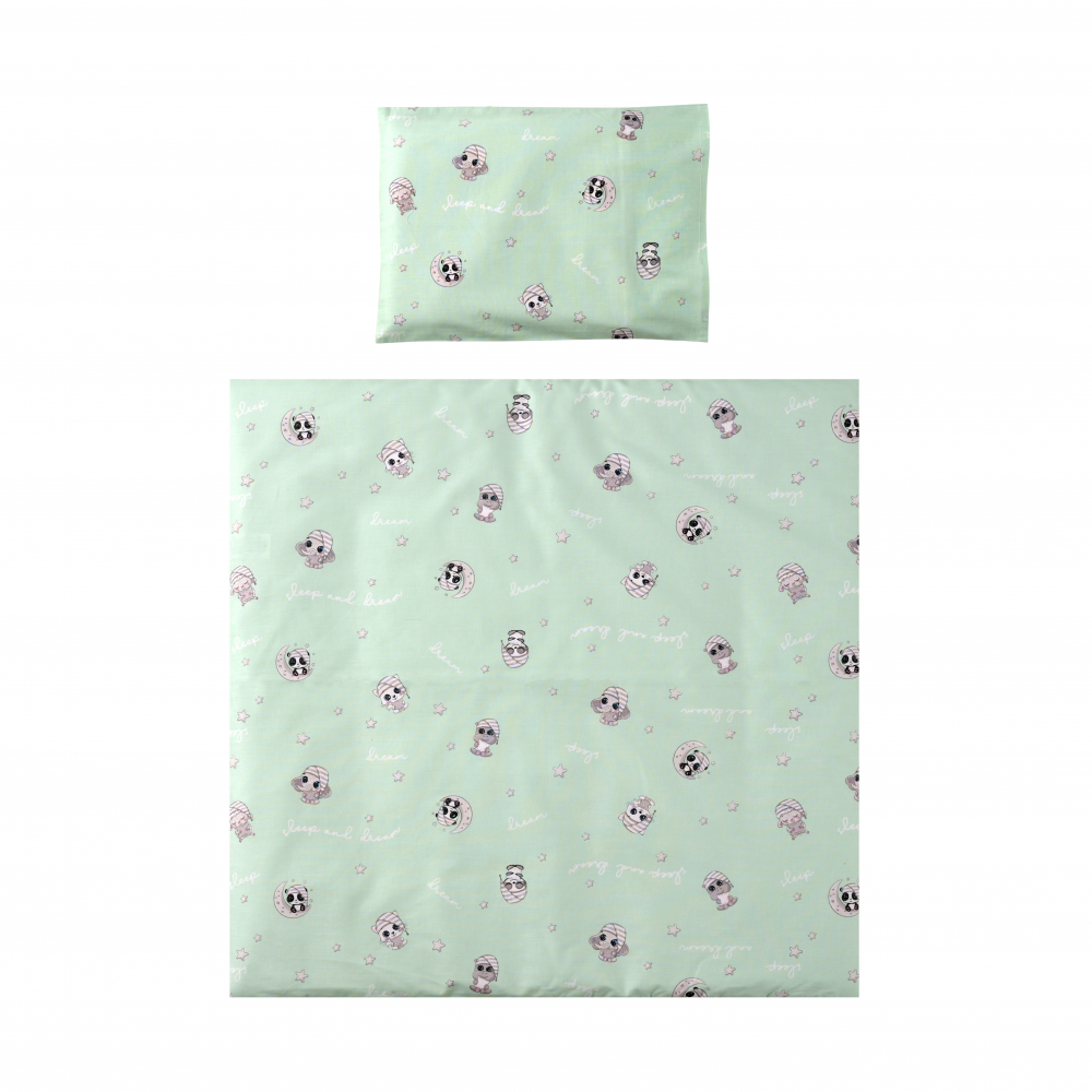 Set Lenjerie Pat 5 Piese Lorelli Eva Friends Green