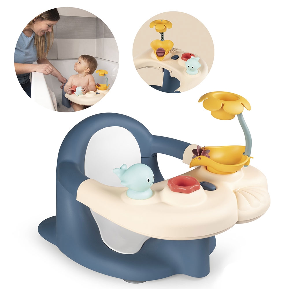 Scaun Baie Smoby Baby Bath Time Albastru Siguranță