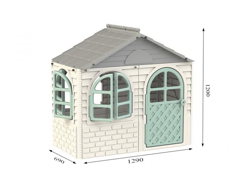 Căsuță Joacă Mykids Gri-Alb Interior/Exterior