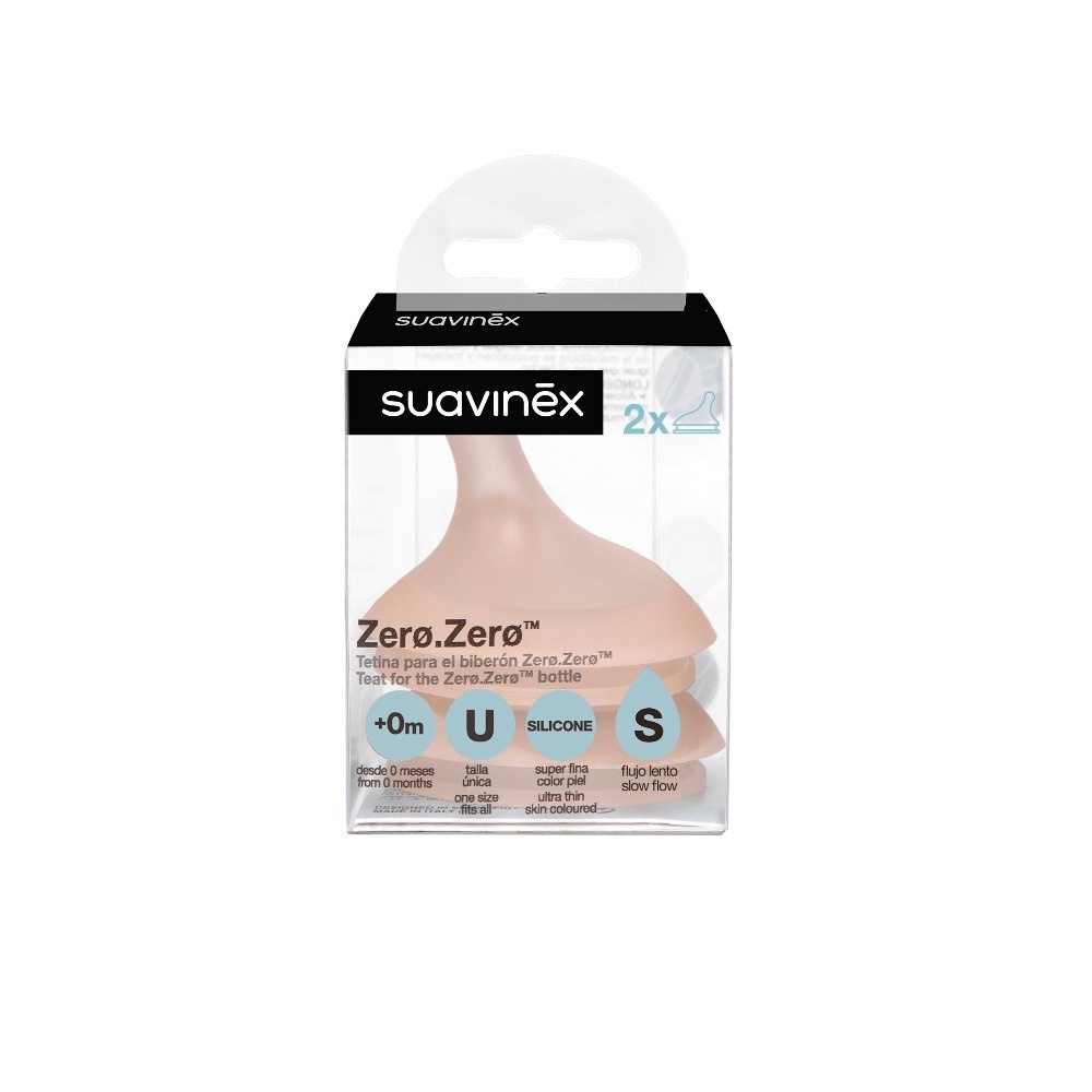 Tetina Suavinex Anticolici Zero Zero (2 buc) - imagine 2