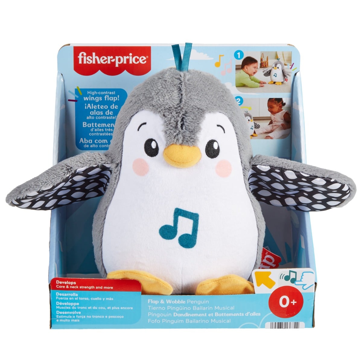 Pinguin Muzical Fisher-Price HNC10 - Jucărie Interactivă Bebe