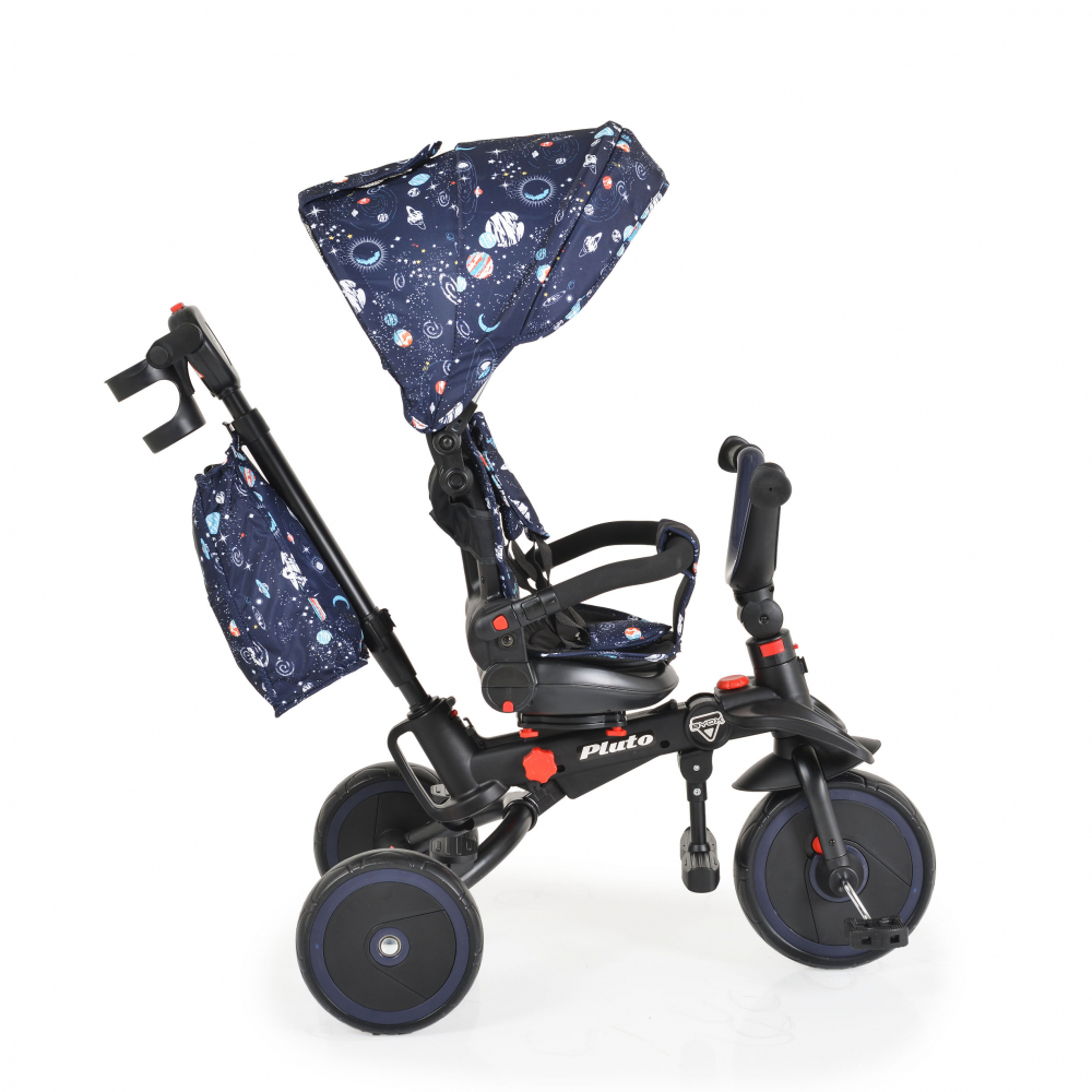 Tricicleta Byox Pluto Blue Pliabilă cu Scaun Rotiv - imagine 8