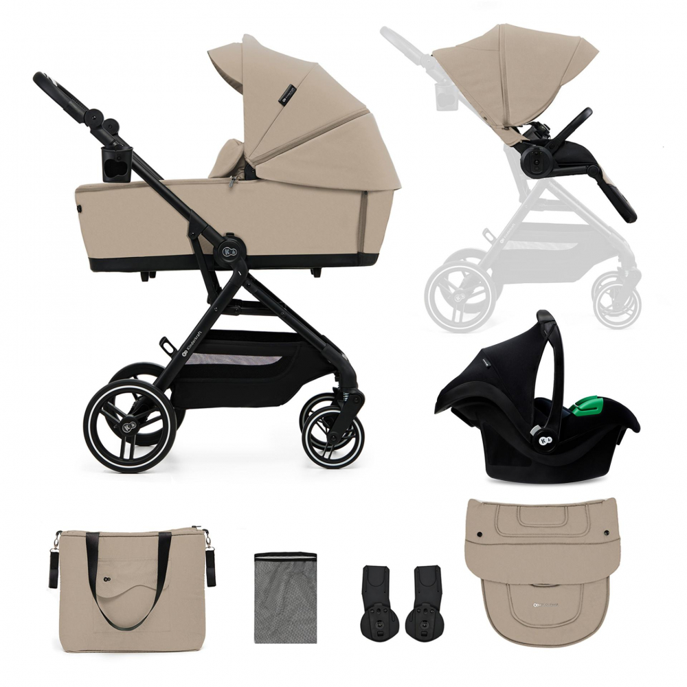 Carucior Kinderkraft Yoxi 3 in 1 Sand Beige - imagine 10