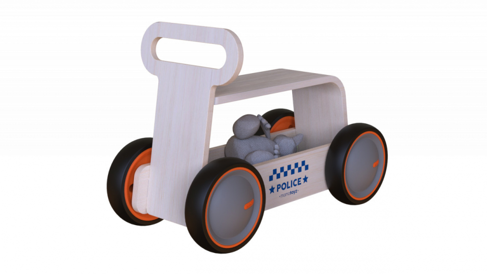 MamaToyz Politie DriveMe Wood 3 in 1 - imagine 6