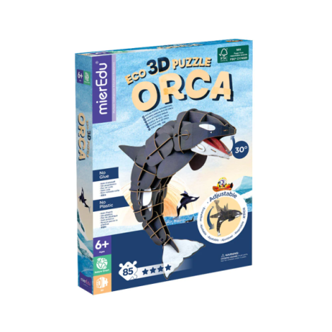 Orca 3D Puzzle Deluxe Mieredu | Educativ Eco