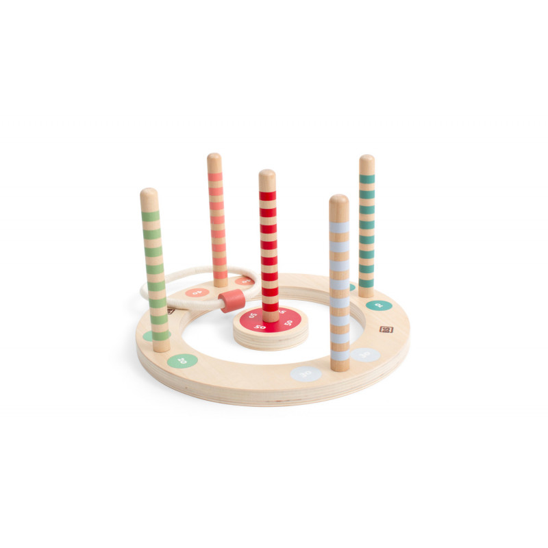 Joc Aruncare Inele Lemn BS Toys - imagine 5
